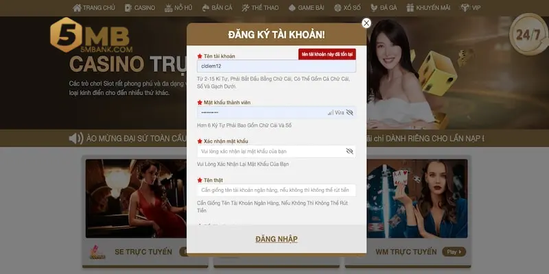 3 bước đăng ký tài khoản thành công tại nhà cái online 5MB