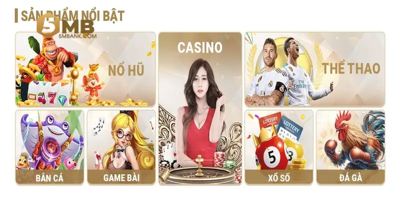 5MB nhiều chuyên mục game hấp dẫn