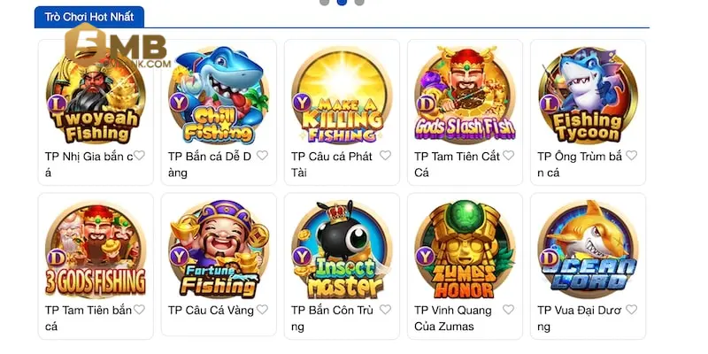 Điểm danh game săn cá hấp dẫn tại 5MB