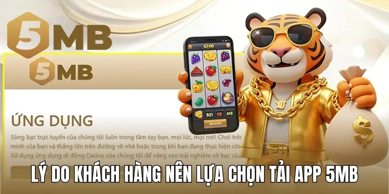 Lý do khách hàng nên lựa chọn tải app 5MB