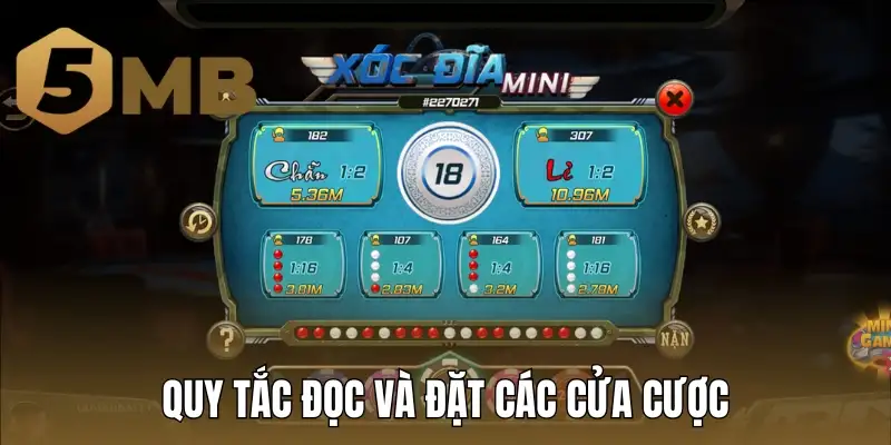 Quy tắc đọc và đặt các cửa cược